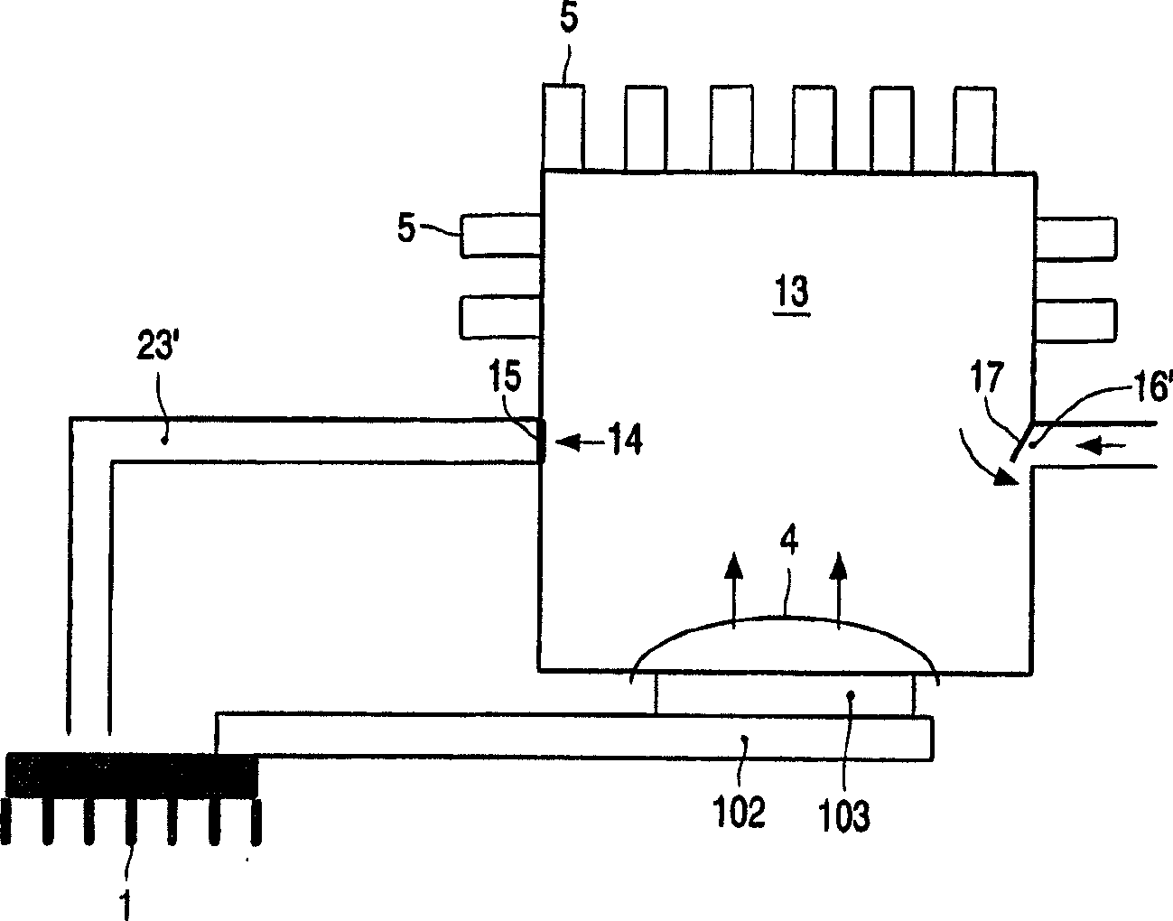 Method and system for cooling at least one electronic device