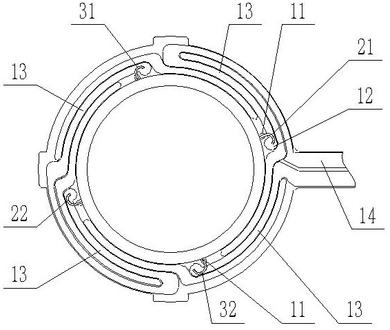 Efficient combined structure of two reverse voice coils