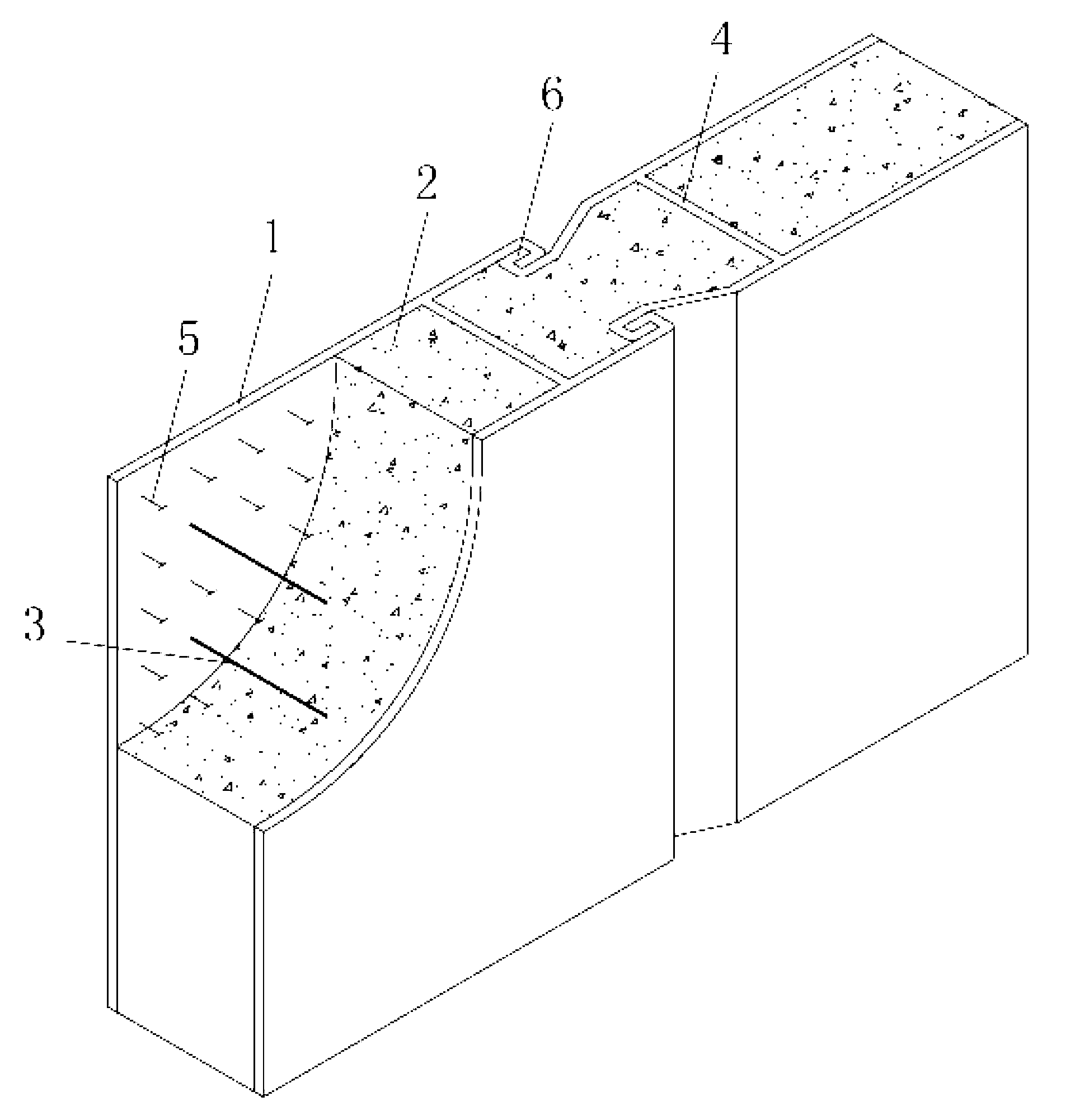 Steel plate and concrete combined underground continuous wall and construction method thereof