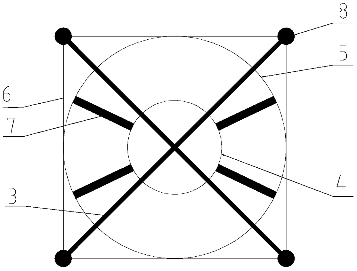 An overhead power transmission tower with high wind resistance