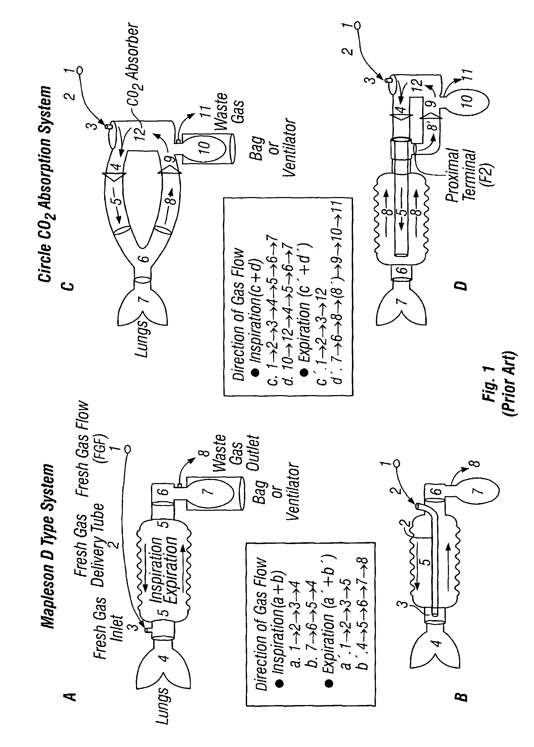 Breathing systems with post-inspiratory valve fresh gas flow input, components for implementing same, and methods of use