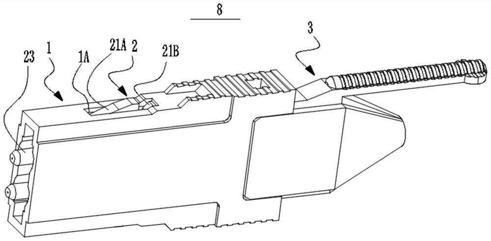 Optical fiber connector and connecting device