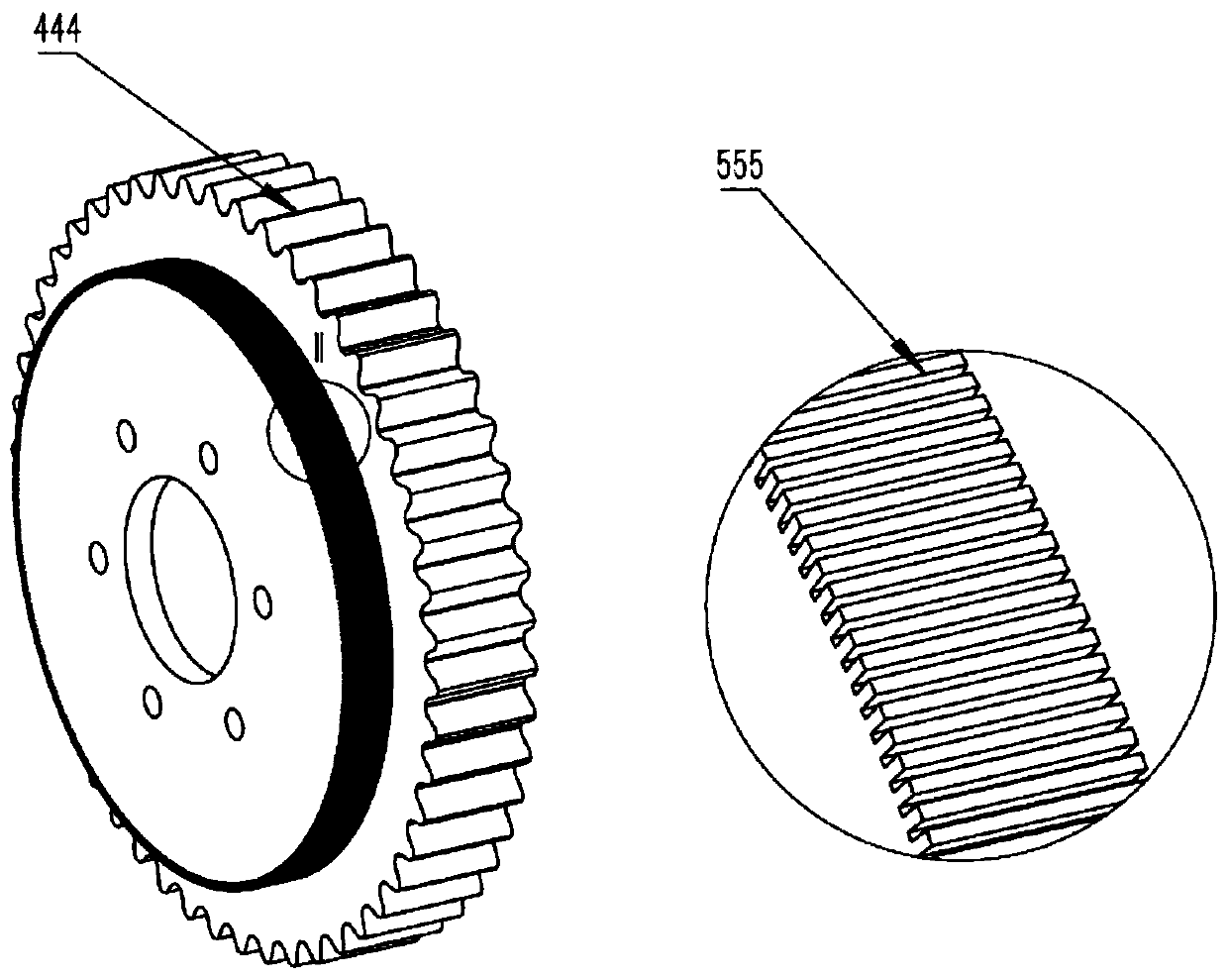 High-balancing-capacity high-precision online dynamic balance terminal suitable for fan rotors