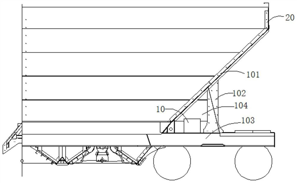 Train tube monitoring device, system and 25t axle load aluminum alloy coal hopper car system