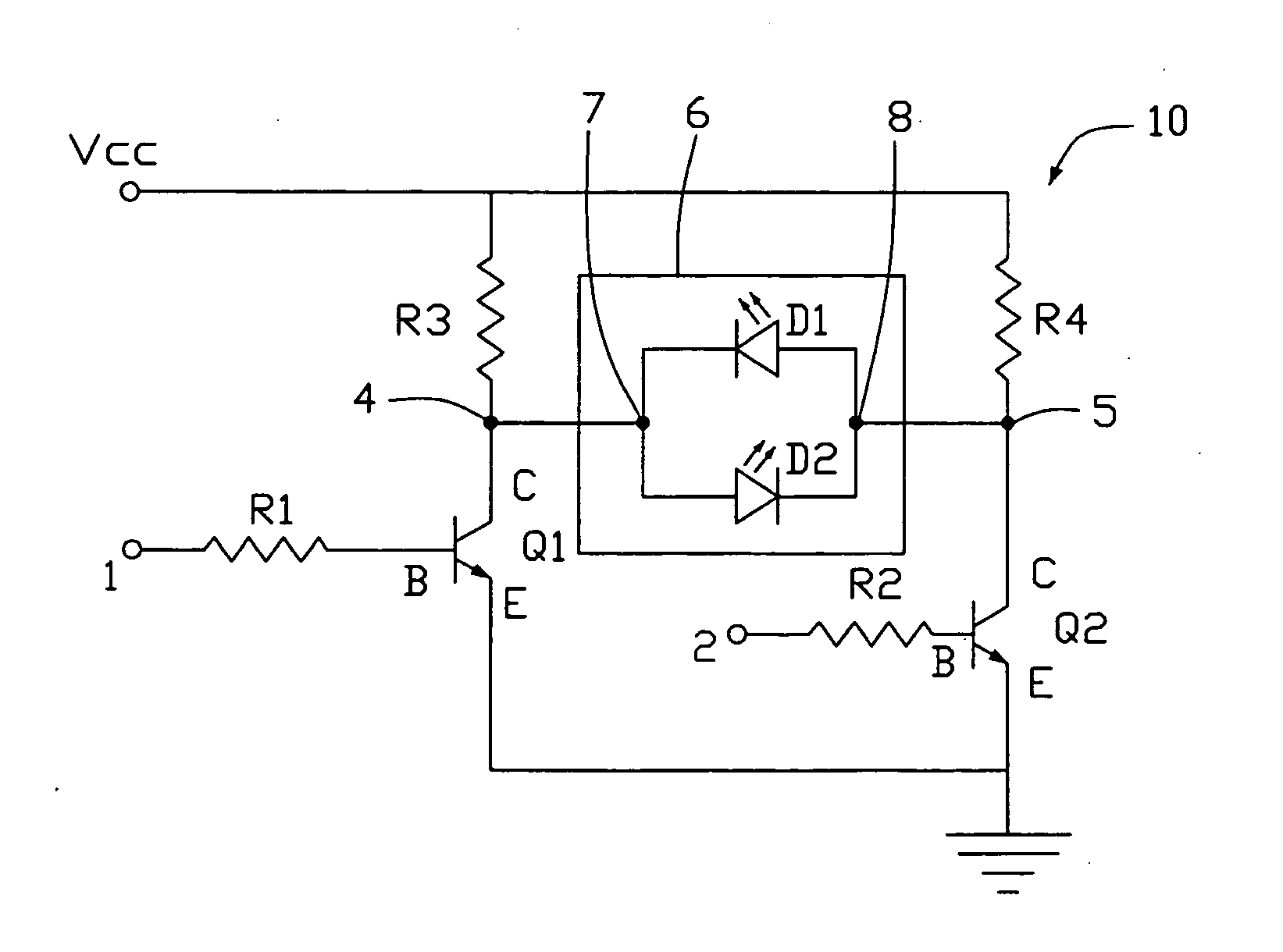 Drive circuit of computer system for driving a mode indicator