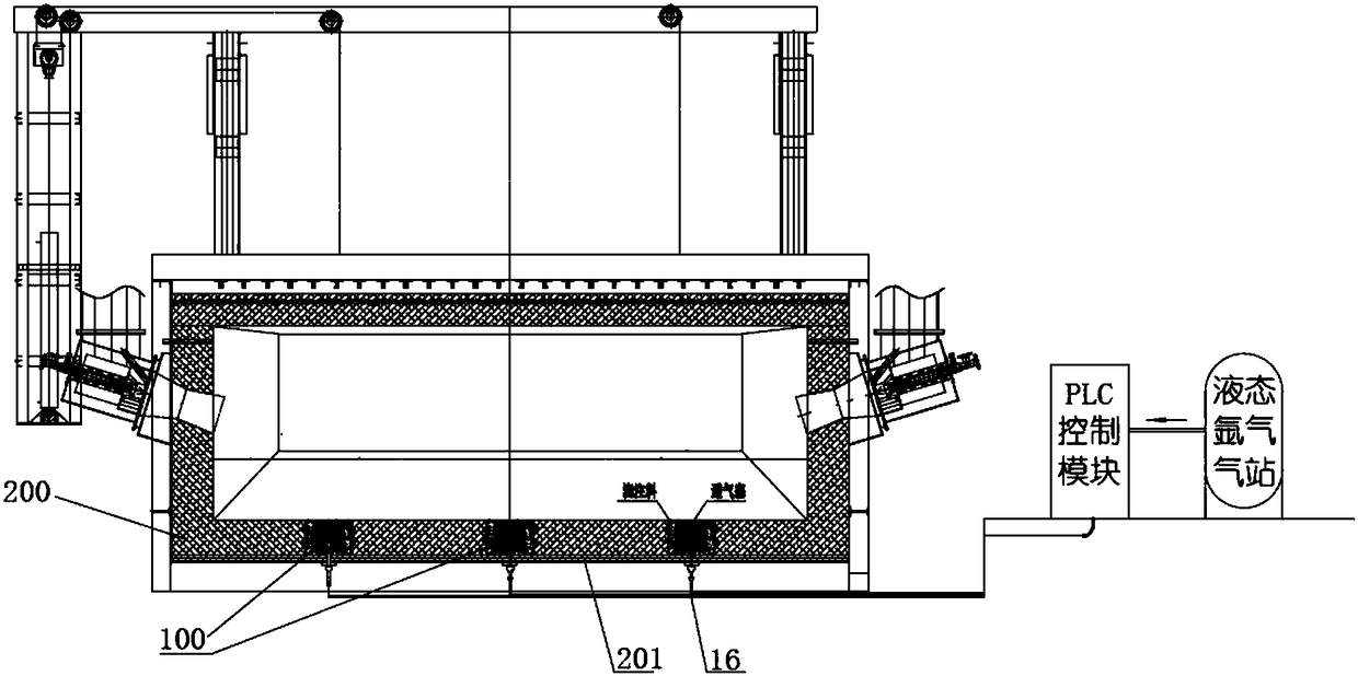 Metal smelting method and smelting furnace