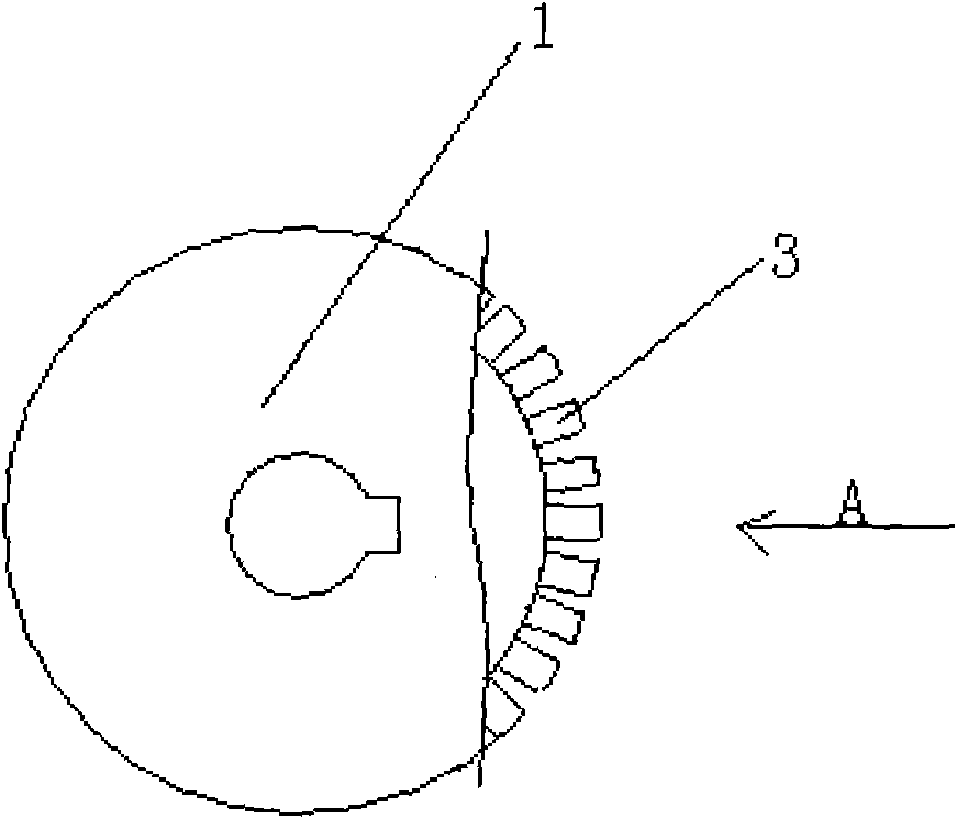 Worm wheel with rotating teeth