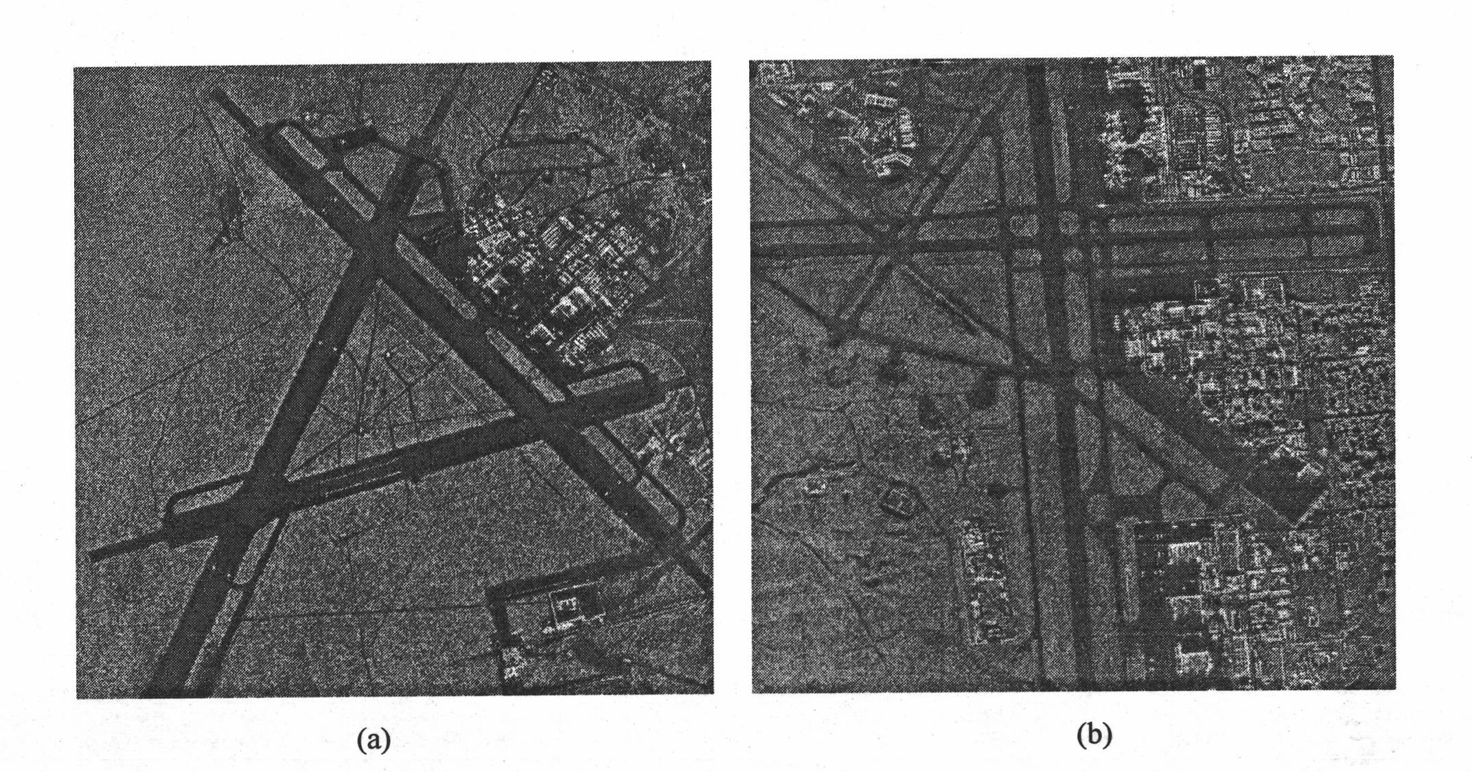 Ridgelet bi-frame system-based SAR image airfield runway extraction method