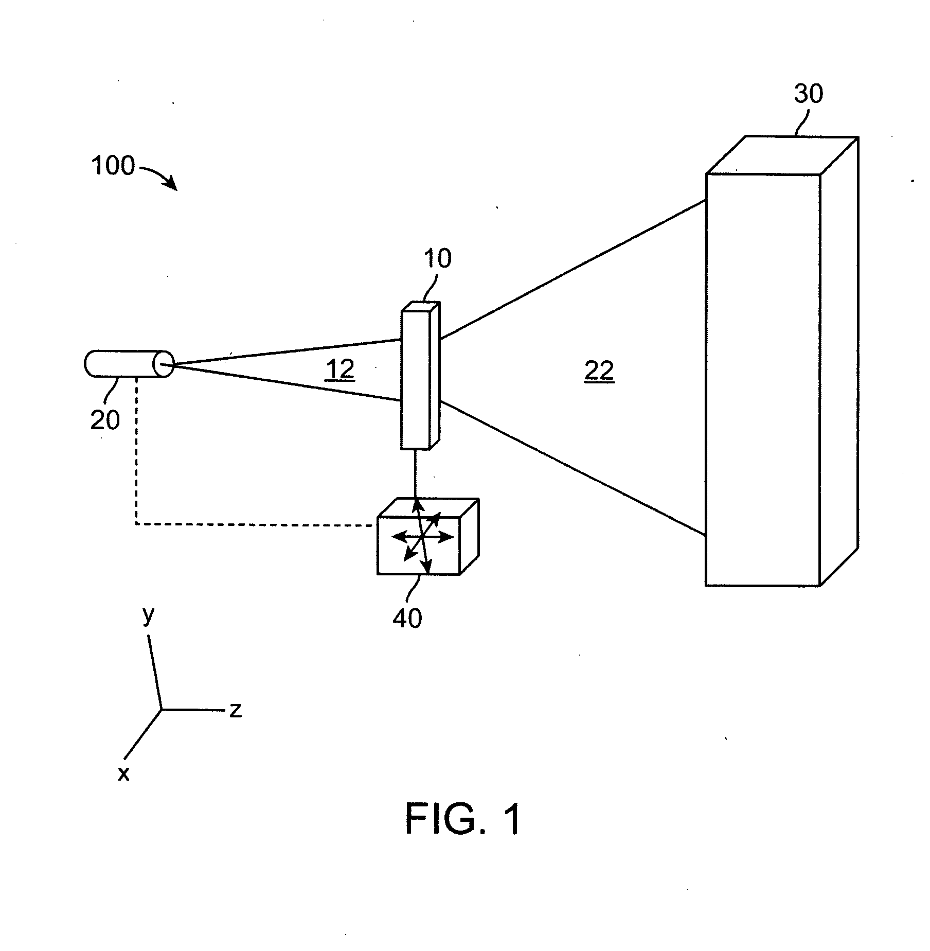 Selective diffractive optical element and a system including the same