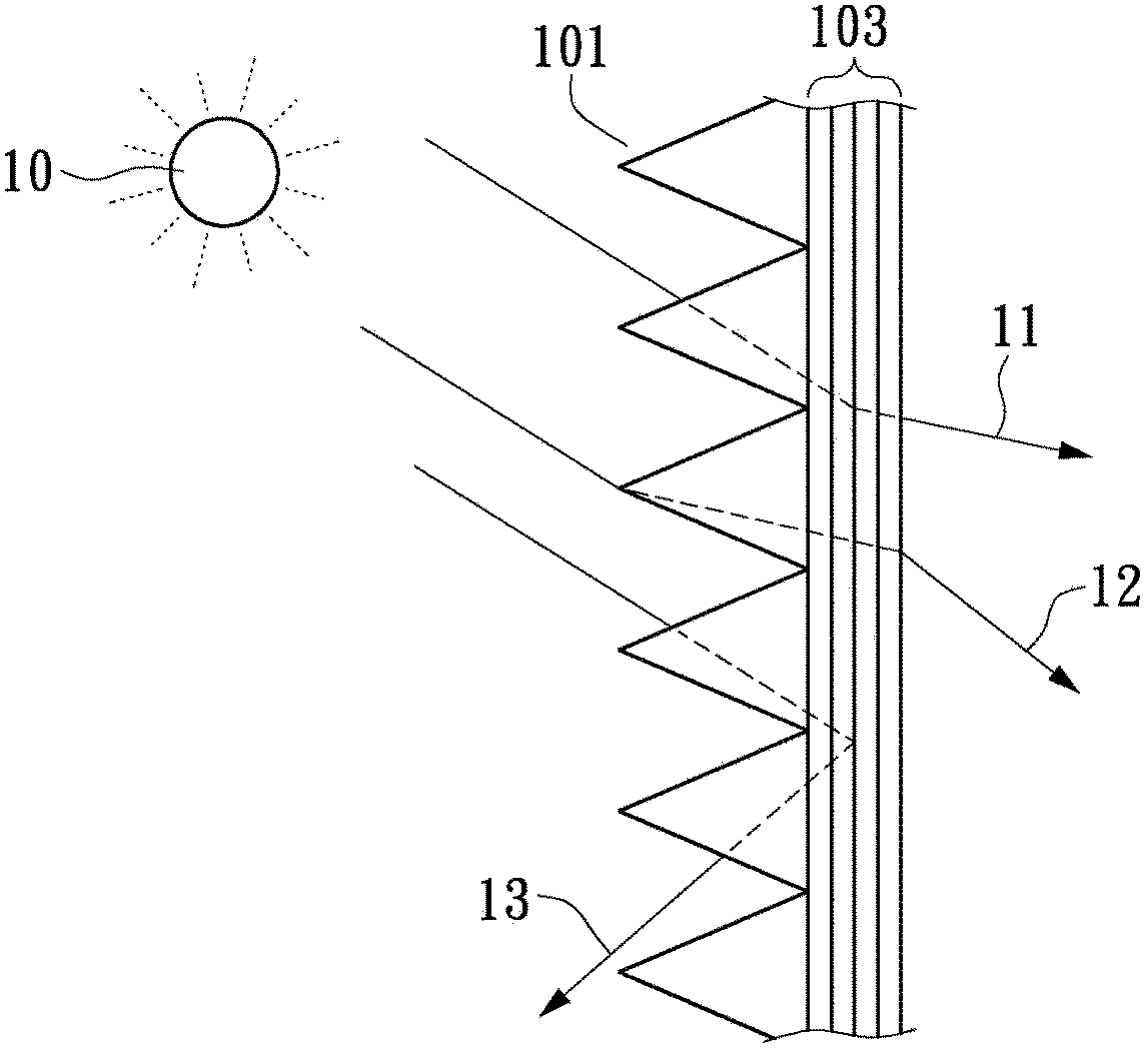 Device provided with heat and light insulating guide film