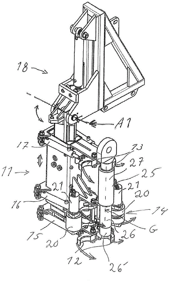 Device and method for handling drill string components in rock drilling and rock drill rig