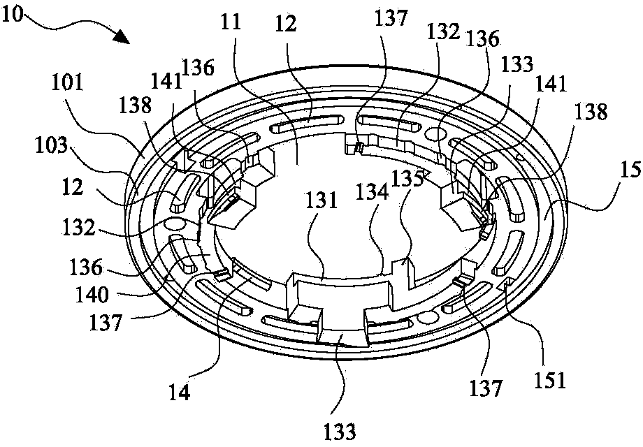Water guide disk capable of being laminated up and down and continuously locked, and water guide disk set