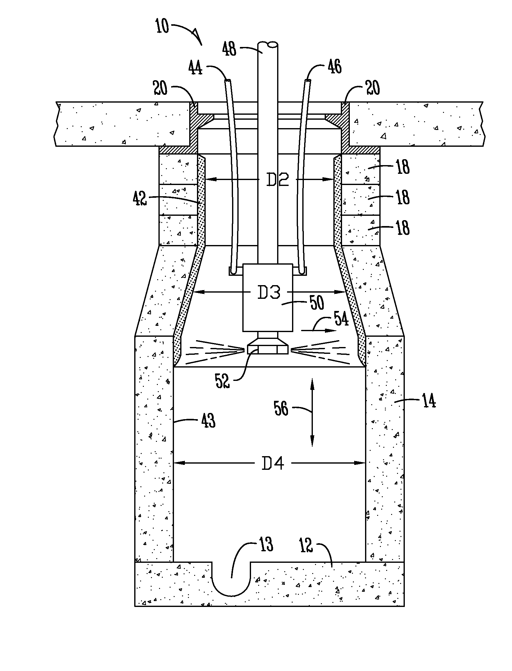 Method and apparatus for repairing the wall of a manhole