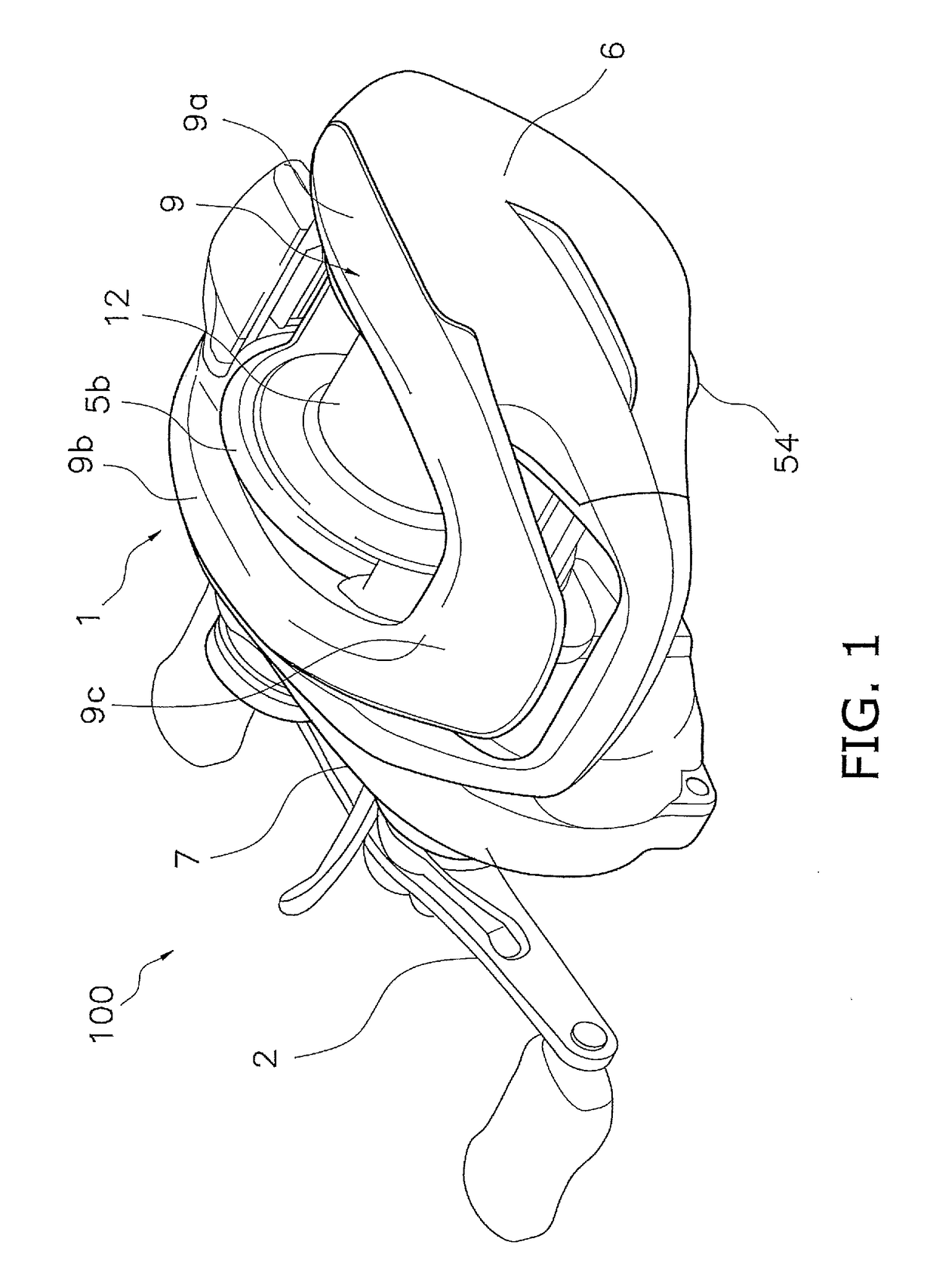 Spool brake device for dual-bearing reel