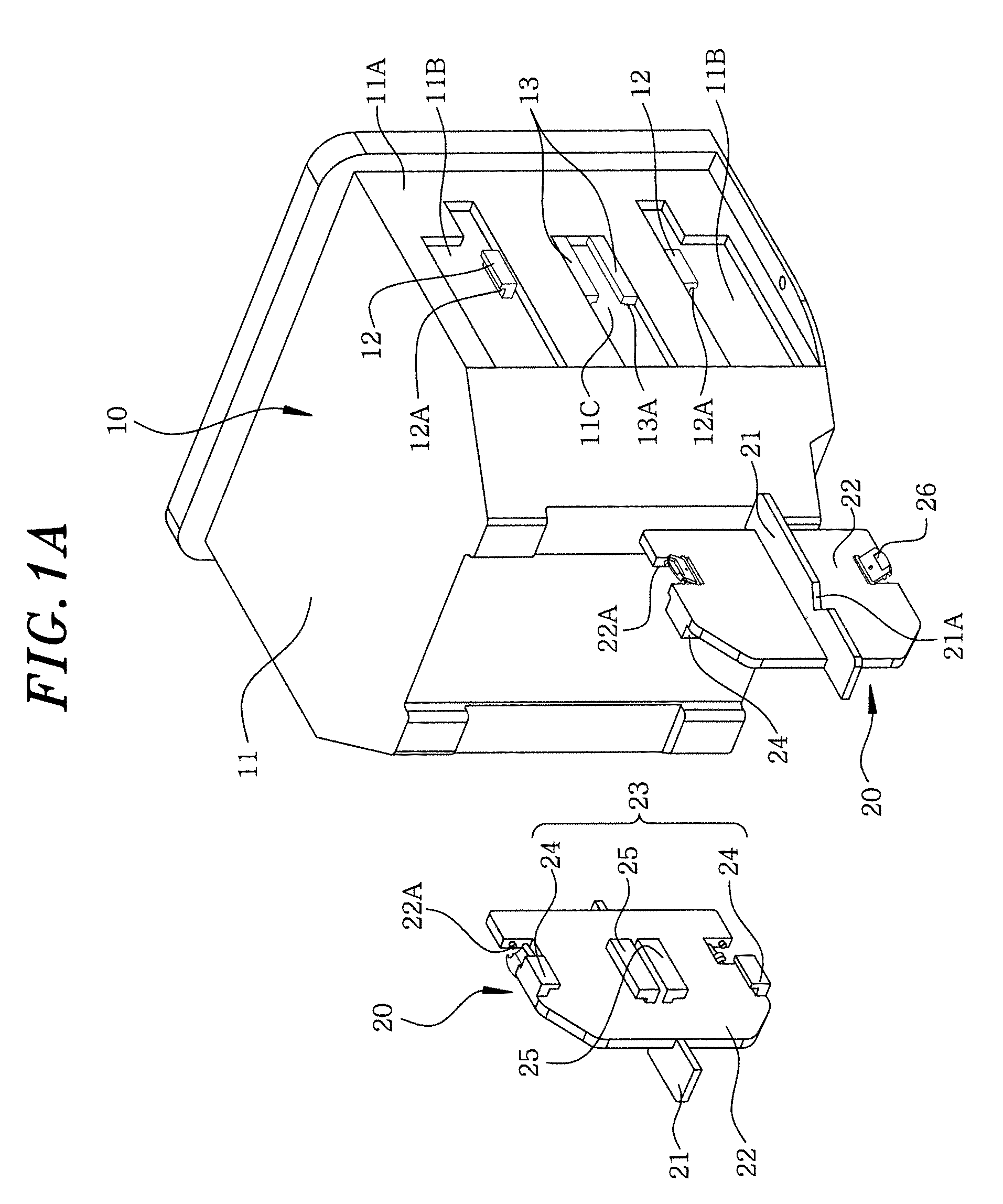 Method for handling and transferring a wafer case, and holding part used therefor