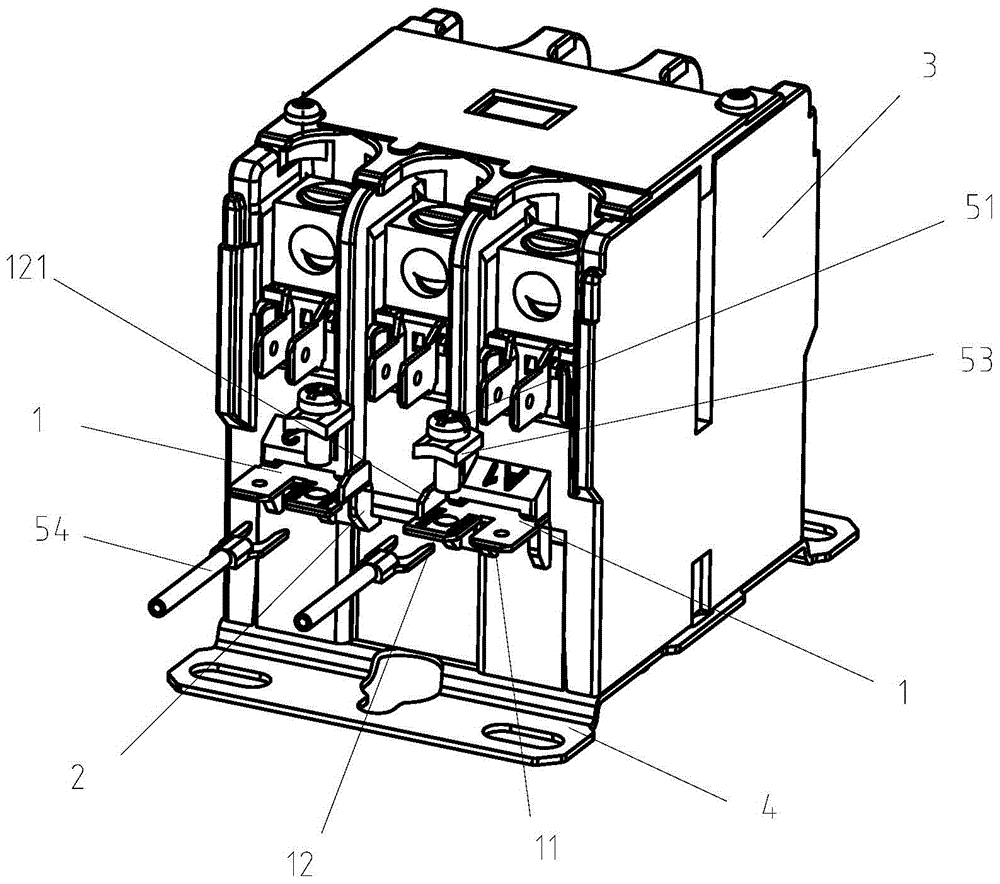 Coil terminal and contactor with coil terminal