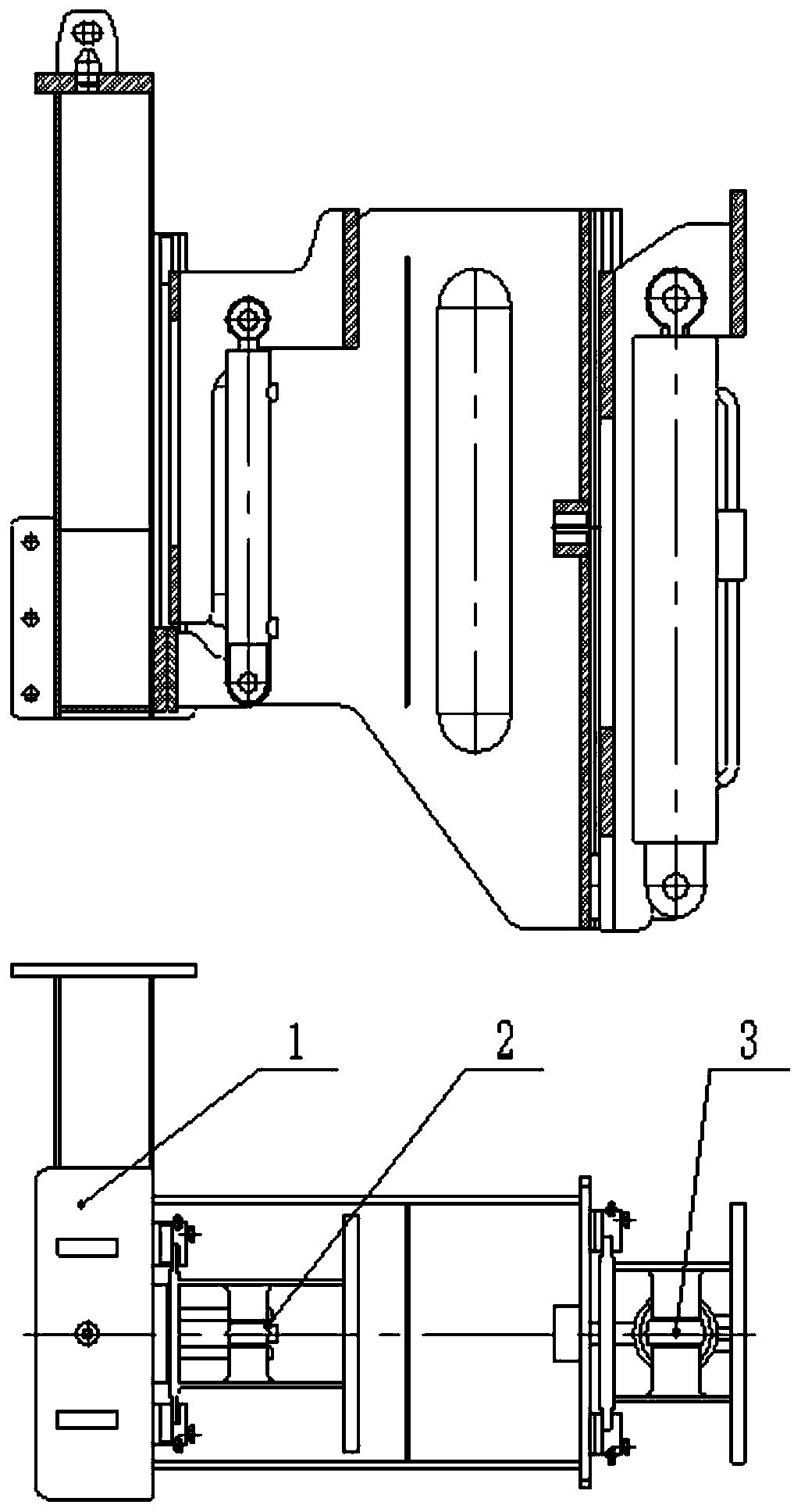 Double-layer rod feeding box automatic rod feeding device