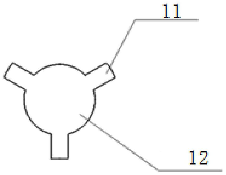 Trimming block for inner hole grinding clamping jaw and application method of trimming block