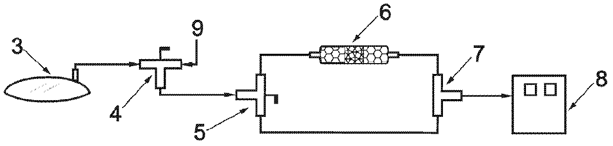 Direct determination method for mercury content in natural gas