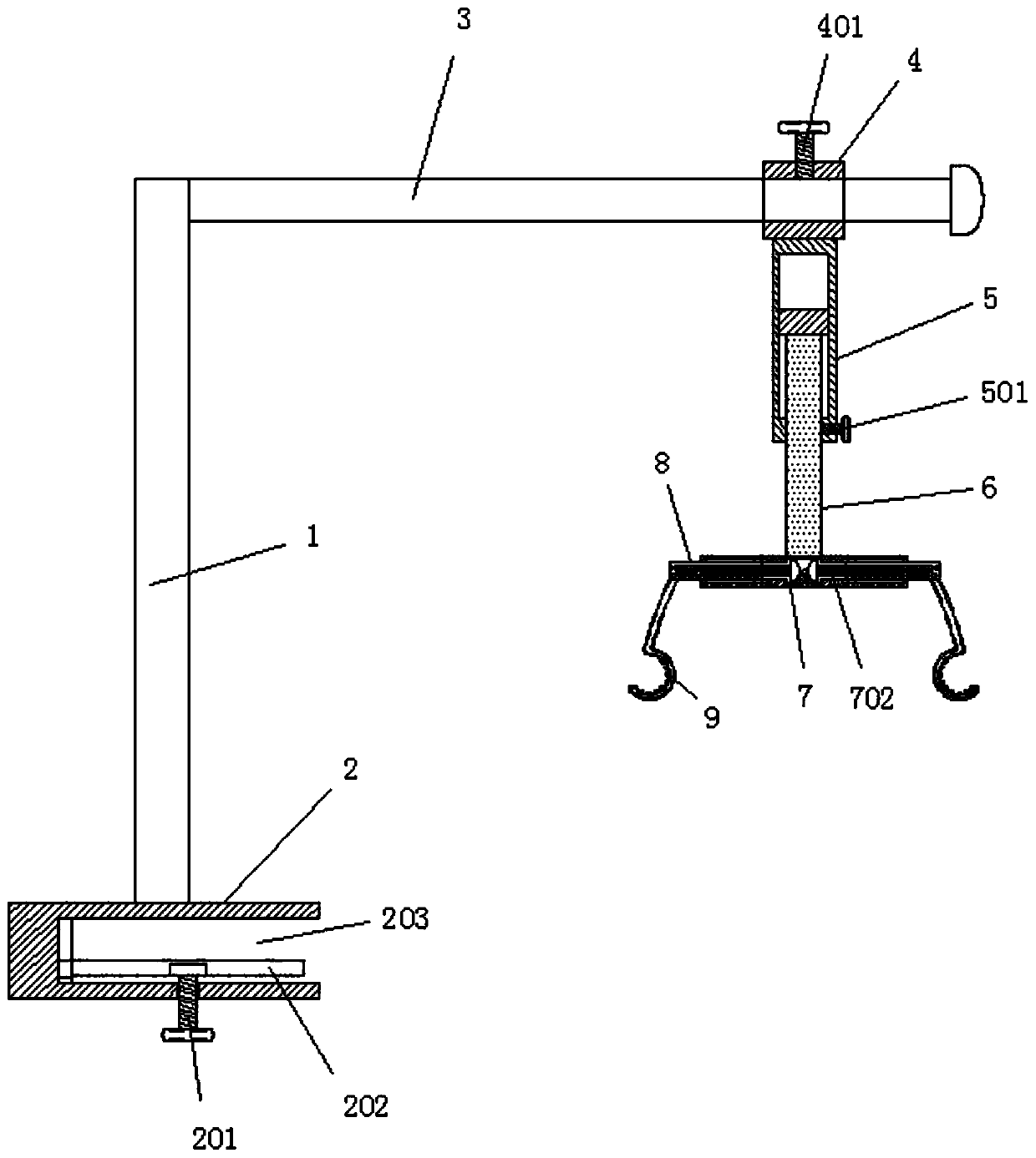 Sliding located draw hook for surgical operations of livers and gallbladders