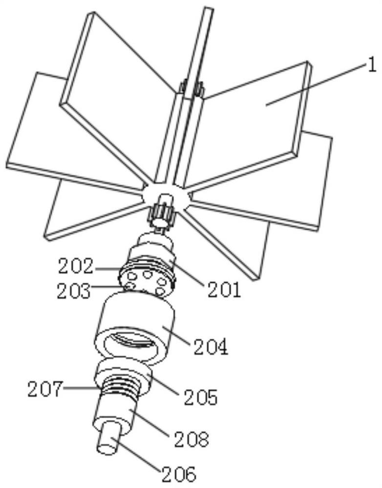 Detachable water meter impeller protection device
