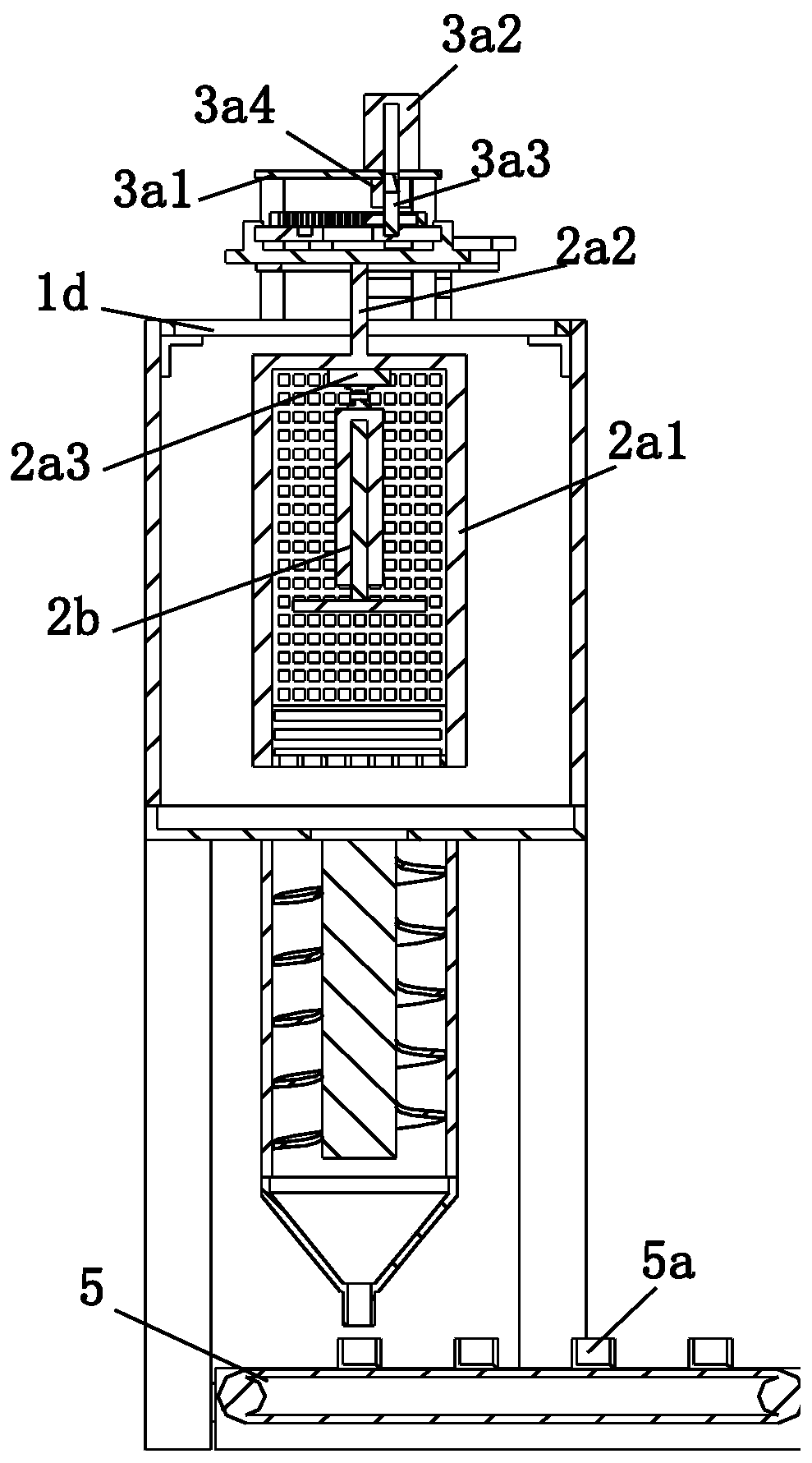 Working method of vertical plastic molding machine