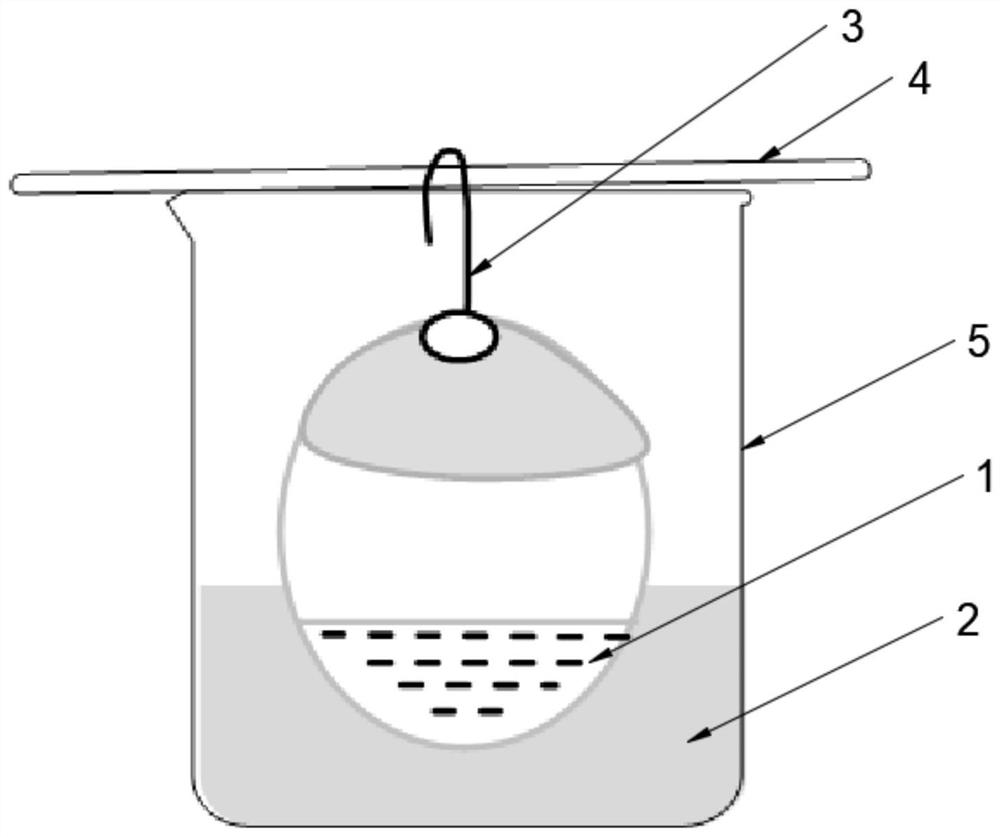 Method for preparing simple semipermeable membrane separation device