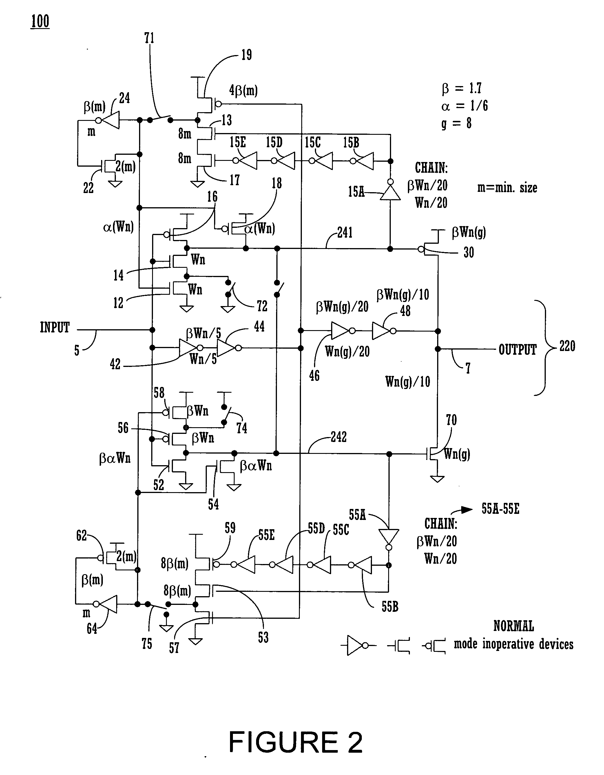 Repeater circuit with high performance repeater mode and normal repeater mode, wherein high performance repeater mode has fast reset capability