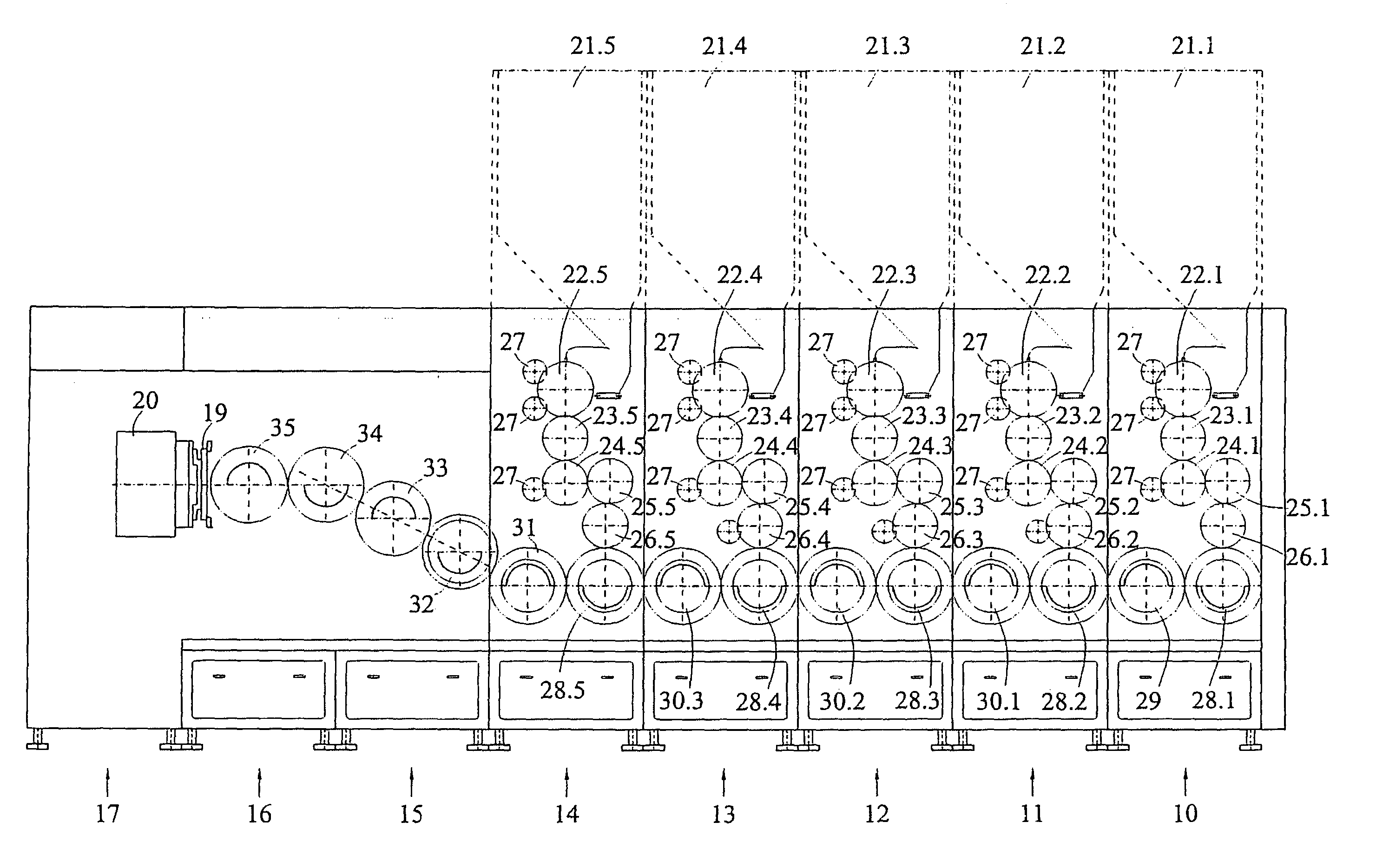 Process and device for assembling groups of filter segments