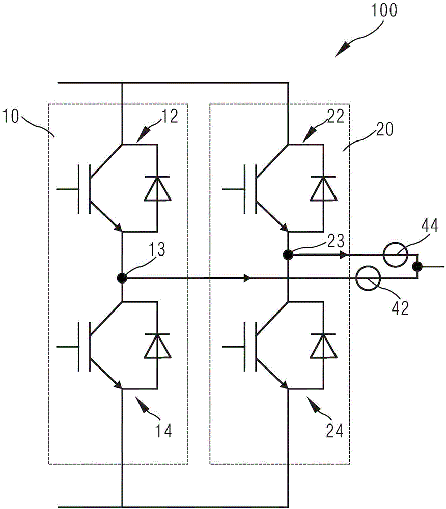 Unbalanced current detection device for IGBT circuit, driver and method for controlling IGBT circuit