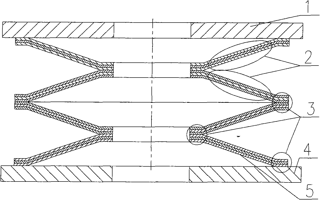 Diffusion welding multilayer structure diaphragm capsule