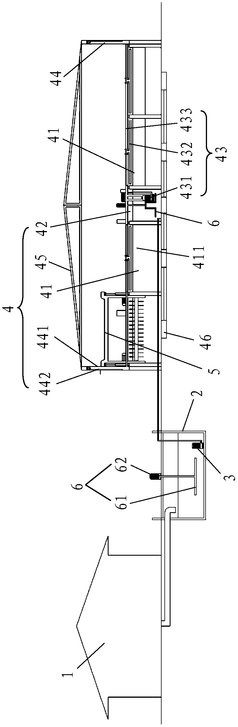 Heterotopic fermentation bed livestock and poultry breeding manure treatment system and its application