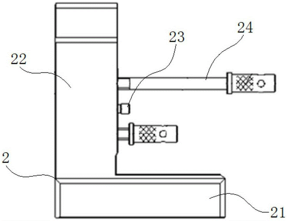 Detection tool for fuel injection pump bracket of engine