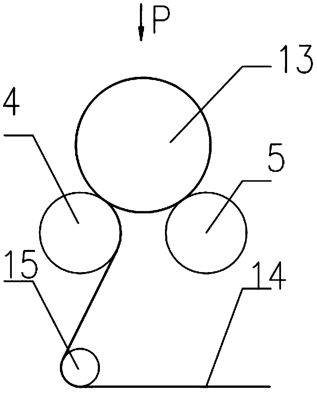 Flexible external cloth winding mechanism