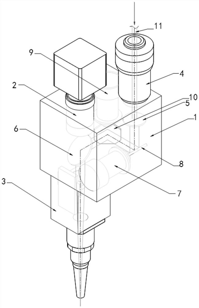 Swing type laser welding device capable of finely adjusting focal length