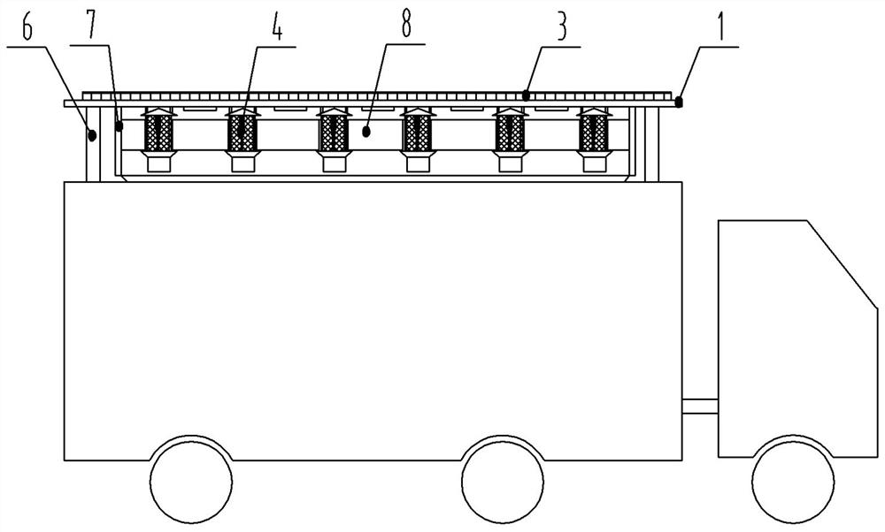 Mobile insecticide vehicle and manufacturing method thereof
