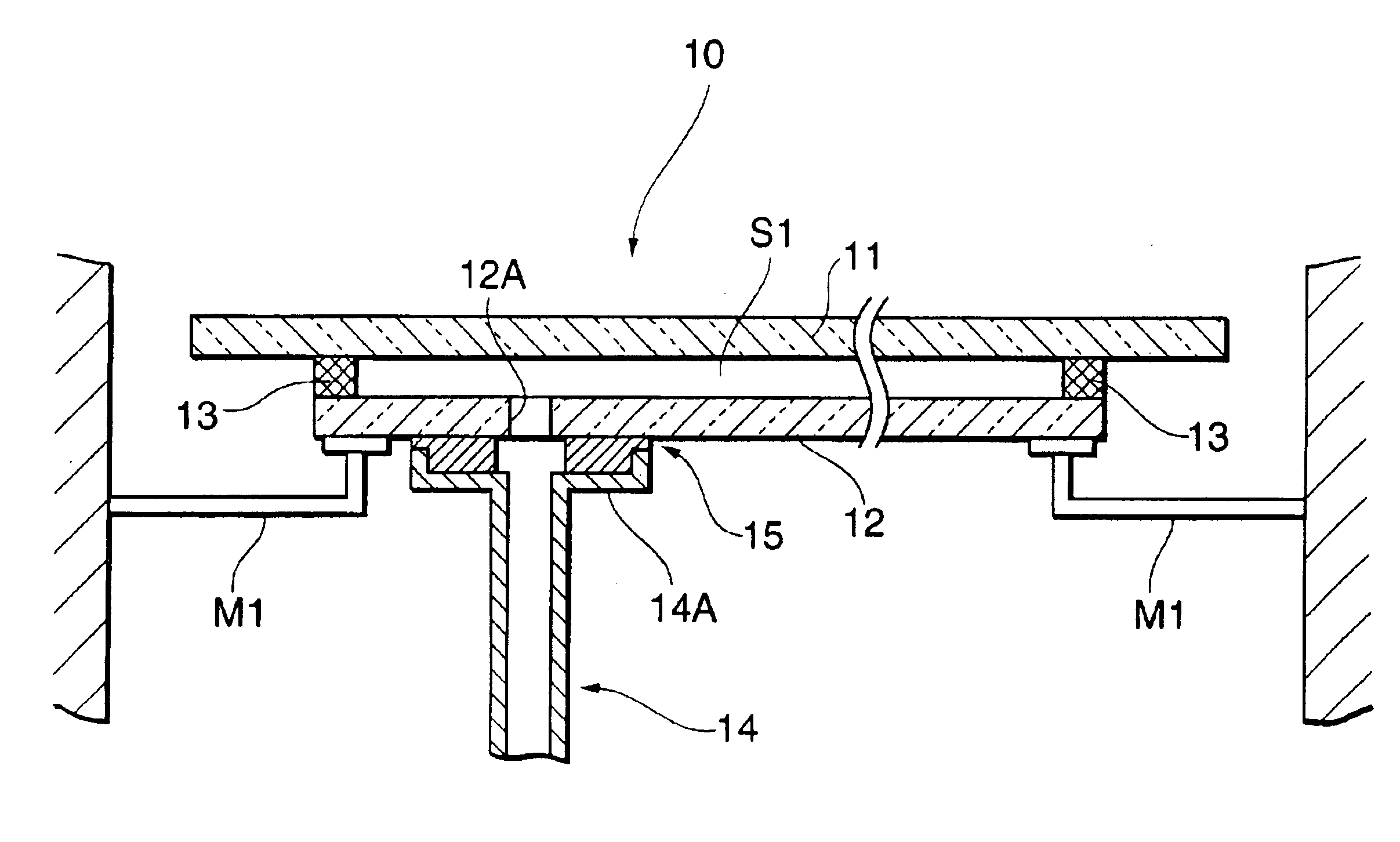Flat display panels and having a ventilation duct secured to a back substrate via a sealing member, and methods of manufacturing the same