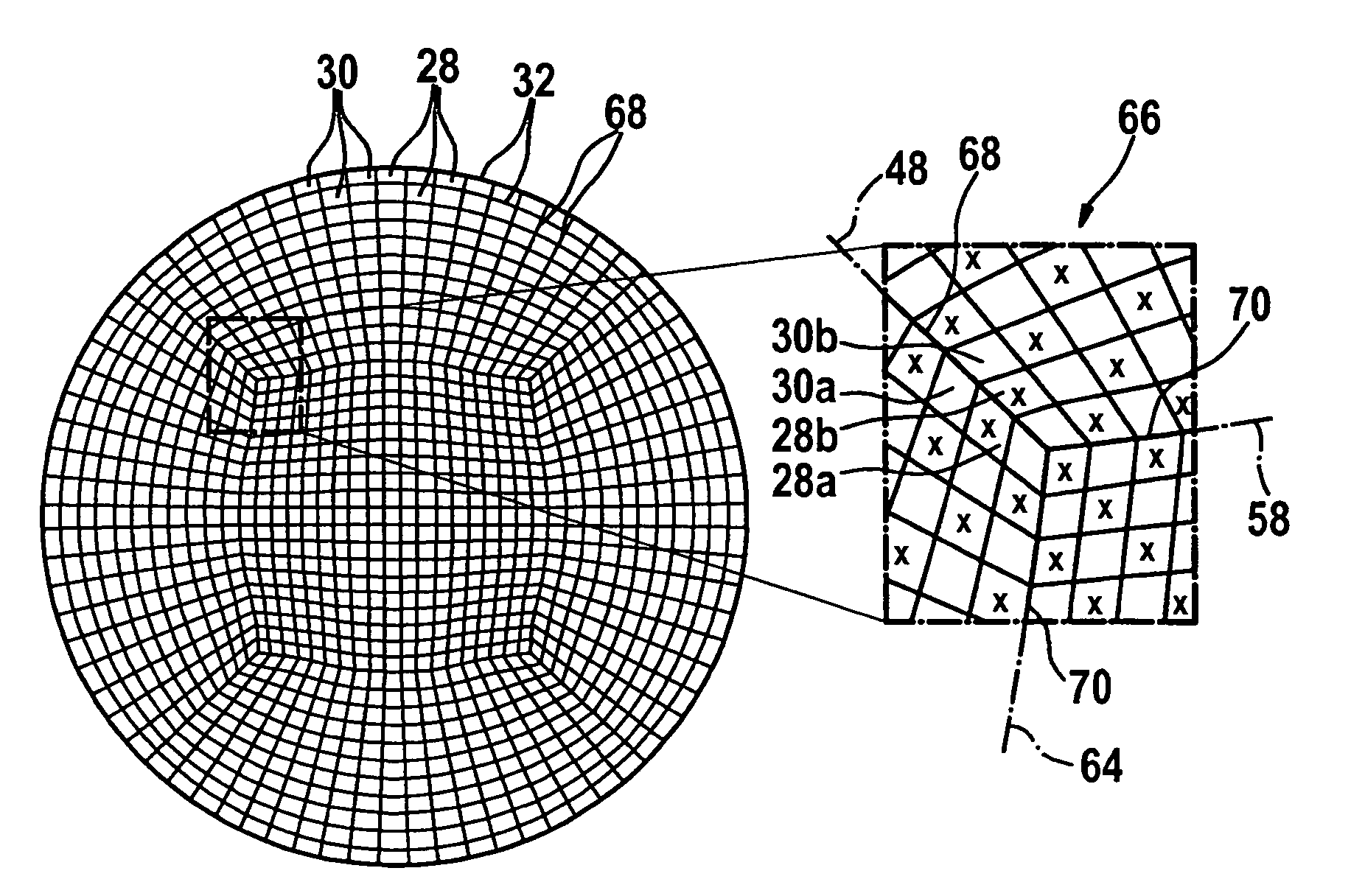 Filter element, especially for filtering the exhaust gases of an internal combustion engine