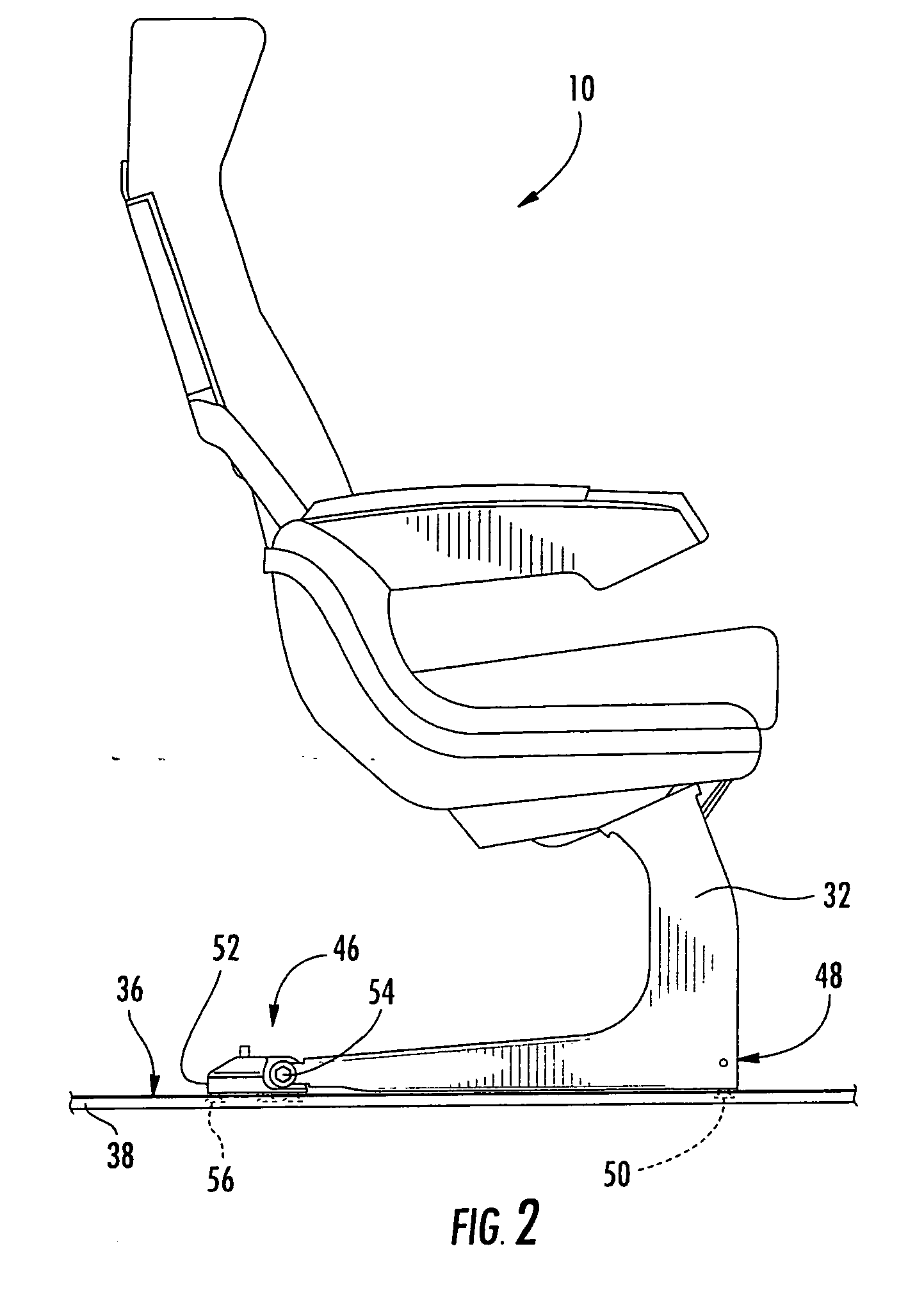 Load-limiting and energy-dissipating mount for vehicle seating