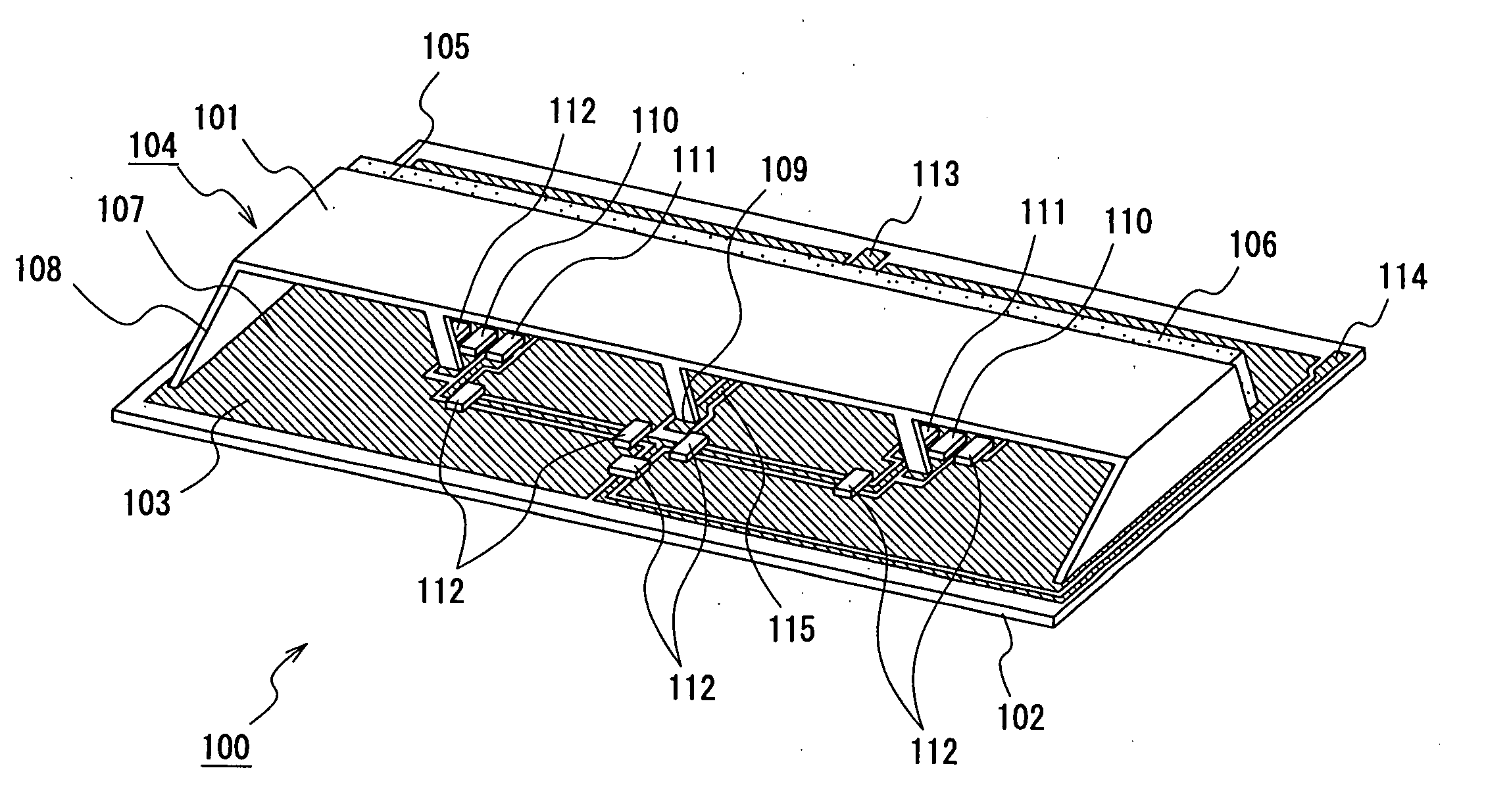 Broadcast receiving antenna and television broadcast receiver
