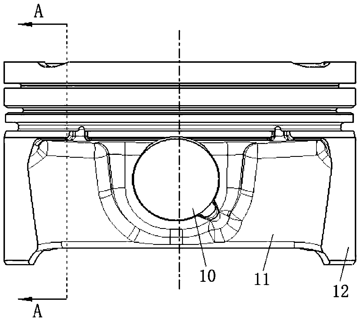 Light piston, engine and automobile