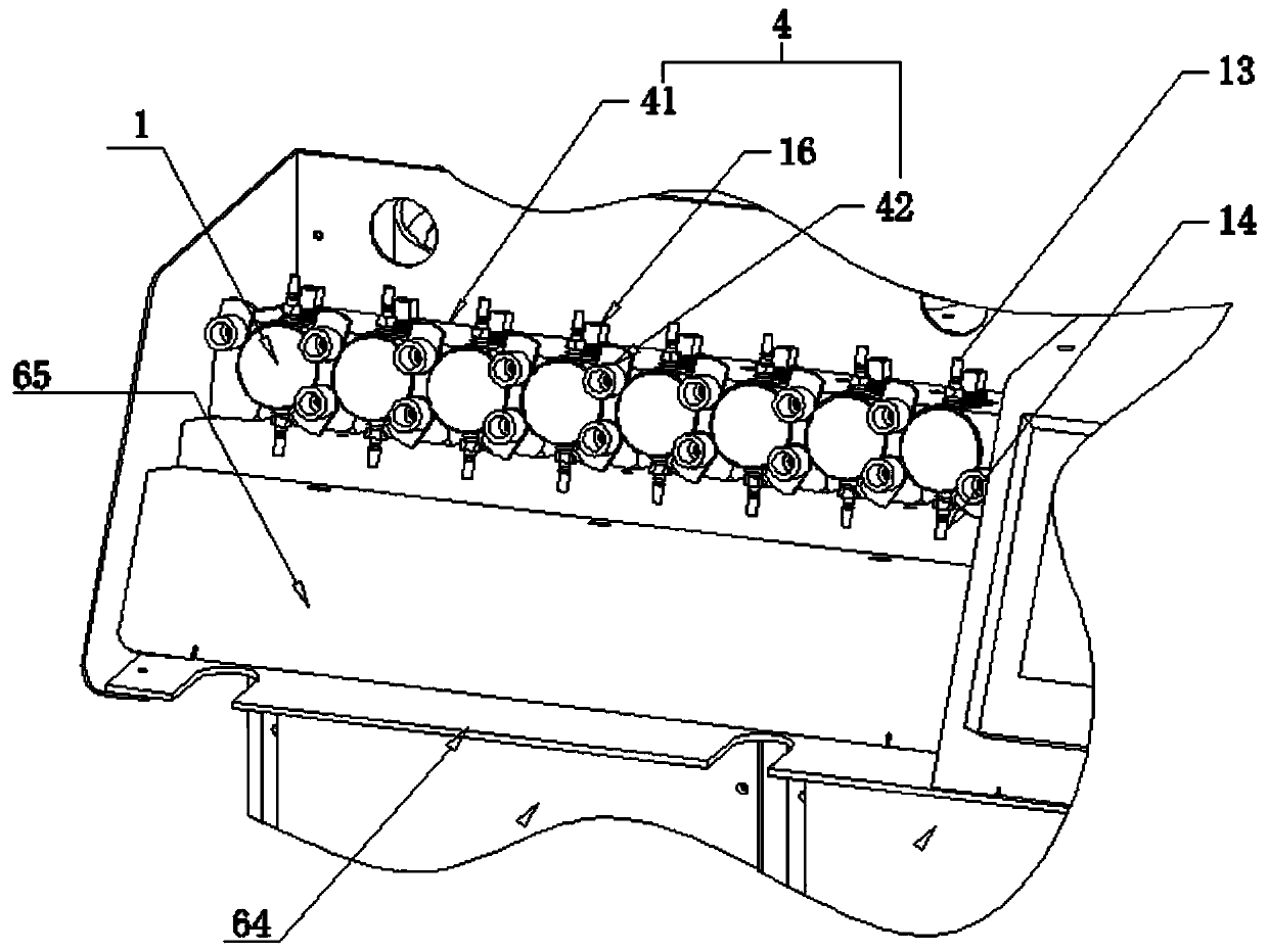 Absorption cell structure of medicine absorption sampling system