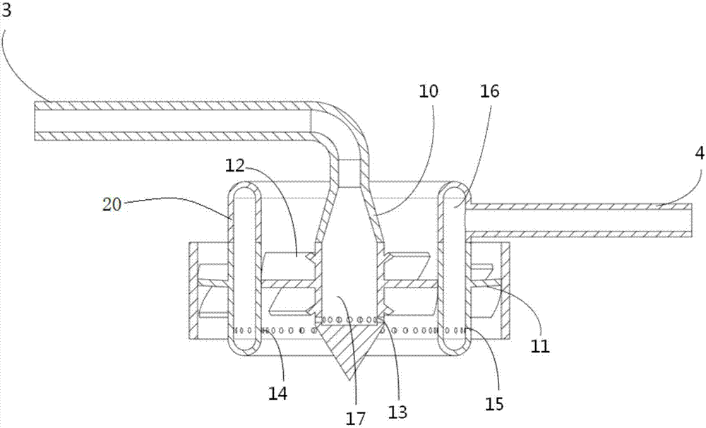 Low-nitrogen-emission combustion chamber and gas turbine including combustion chamber