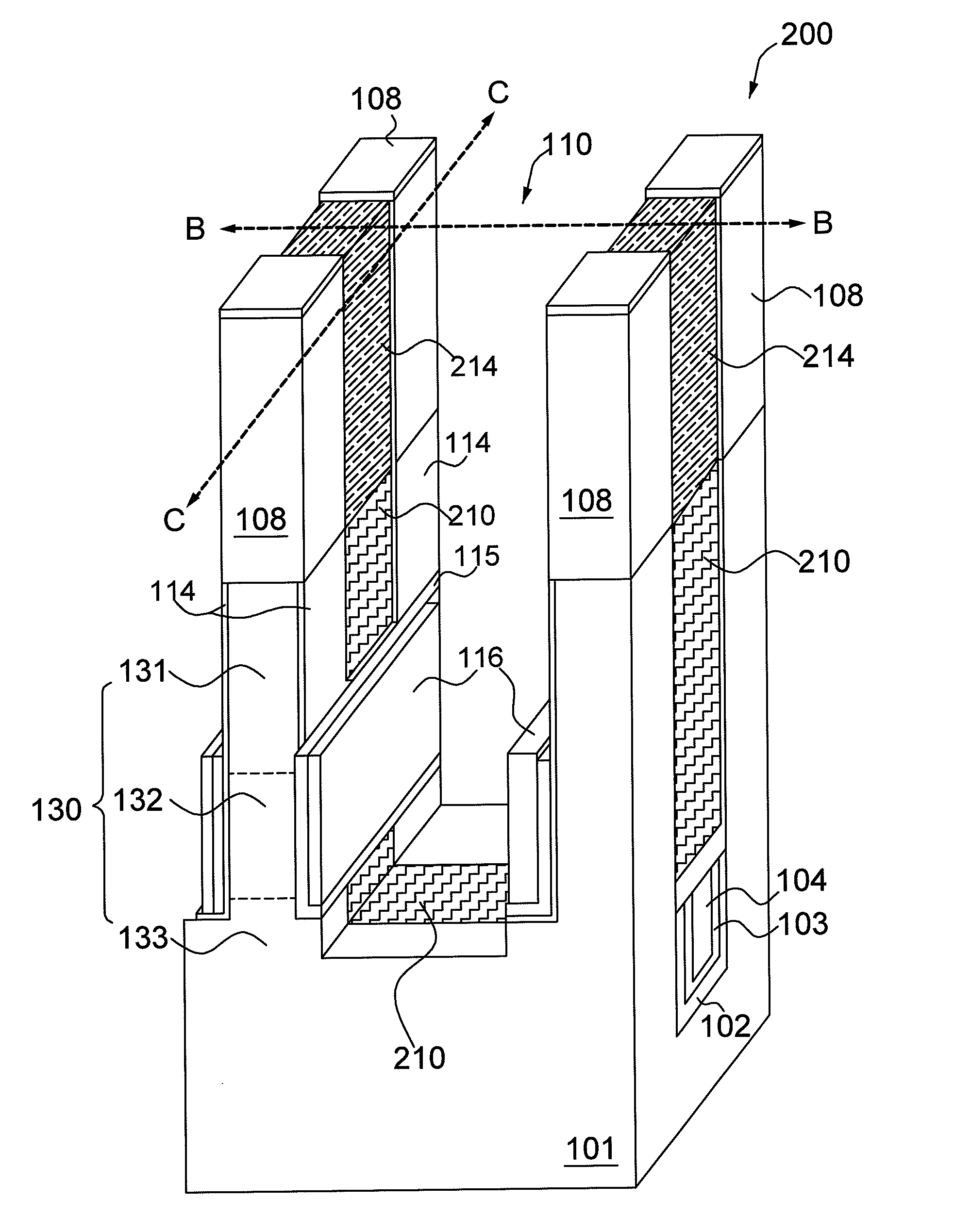 Method and apparatus for buried word line formation