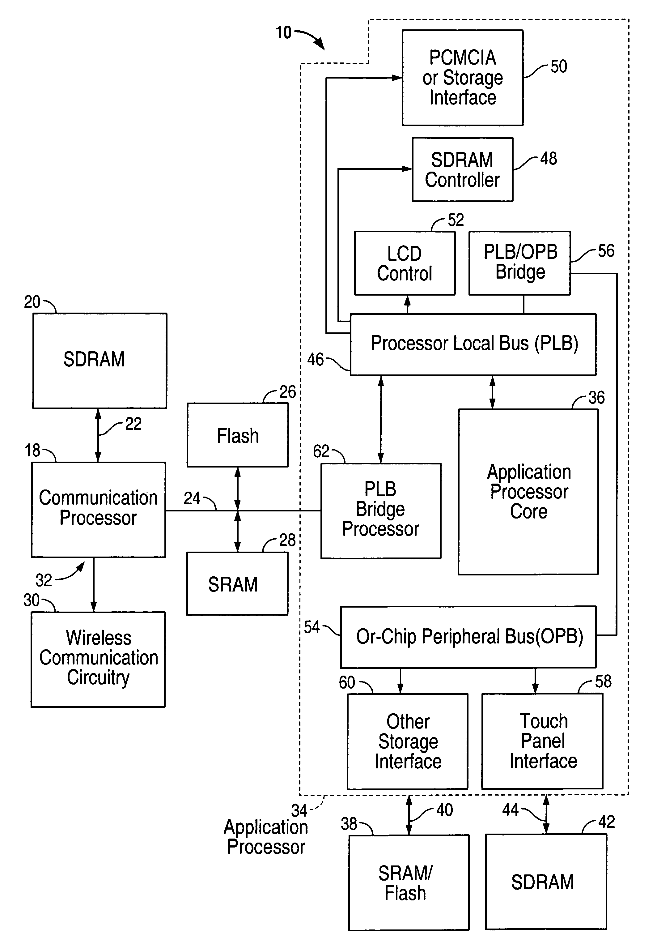 Low power dual processor architecture for multi mode devices