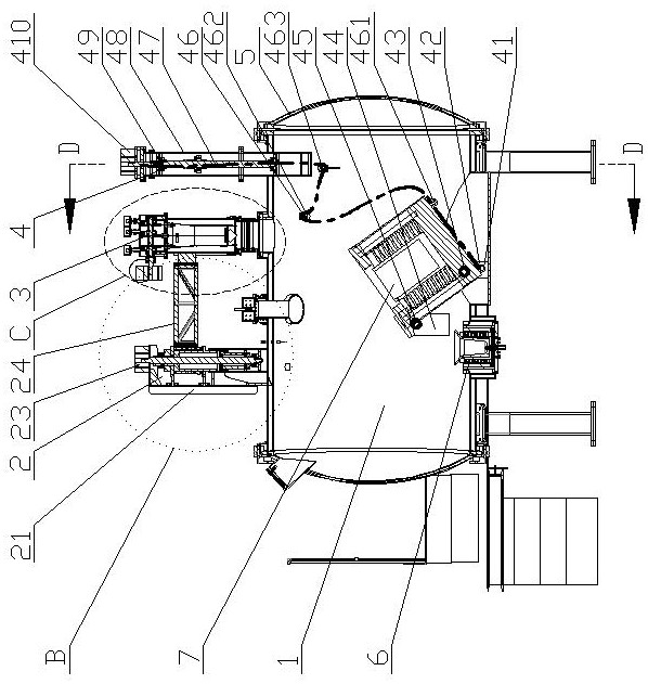 Vacuum melting furnace capable of continuous feeding and metal atomization powder making equipment composed of it