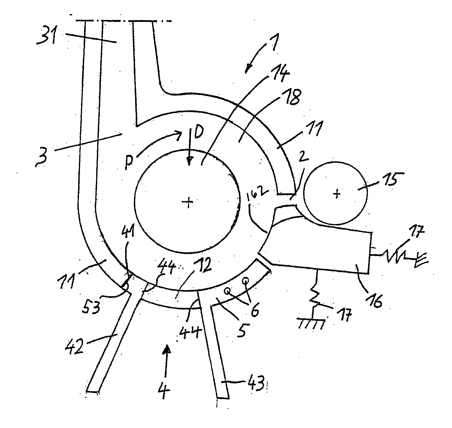 Opening roller housing for an open-end spinning device, device for an opening roller housing and procedure for modernizing spinning devices