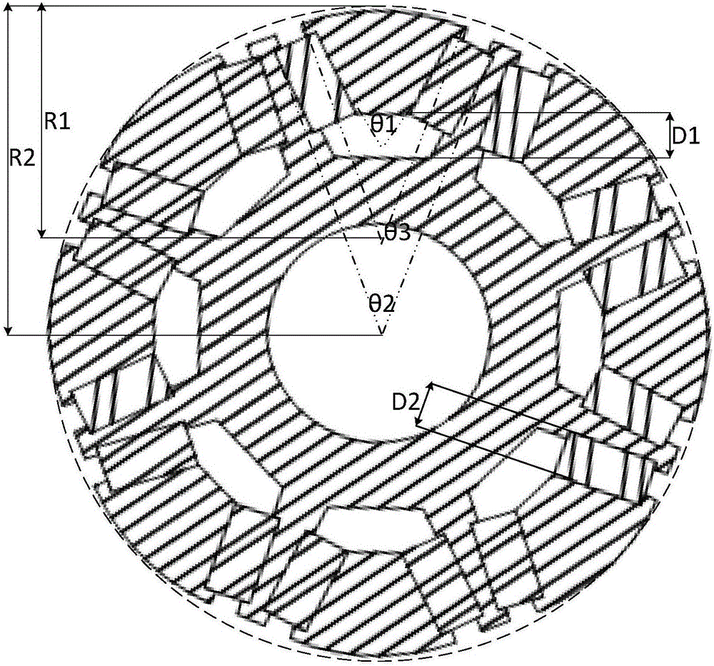 Rotor with quasi-V-shaped magnetic steel structures and suitable for high-performance motor
