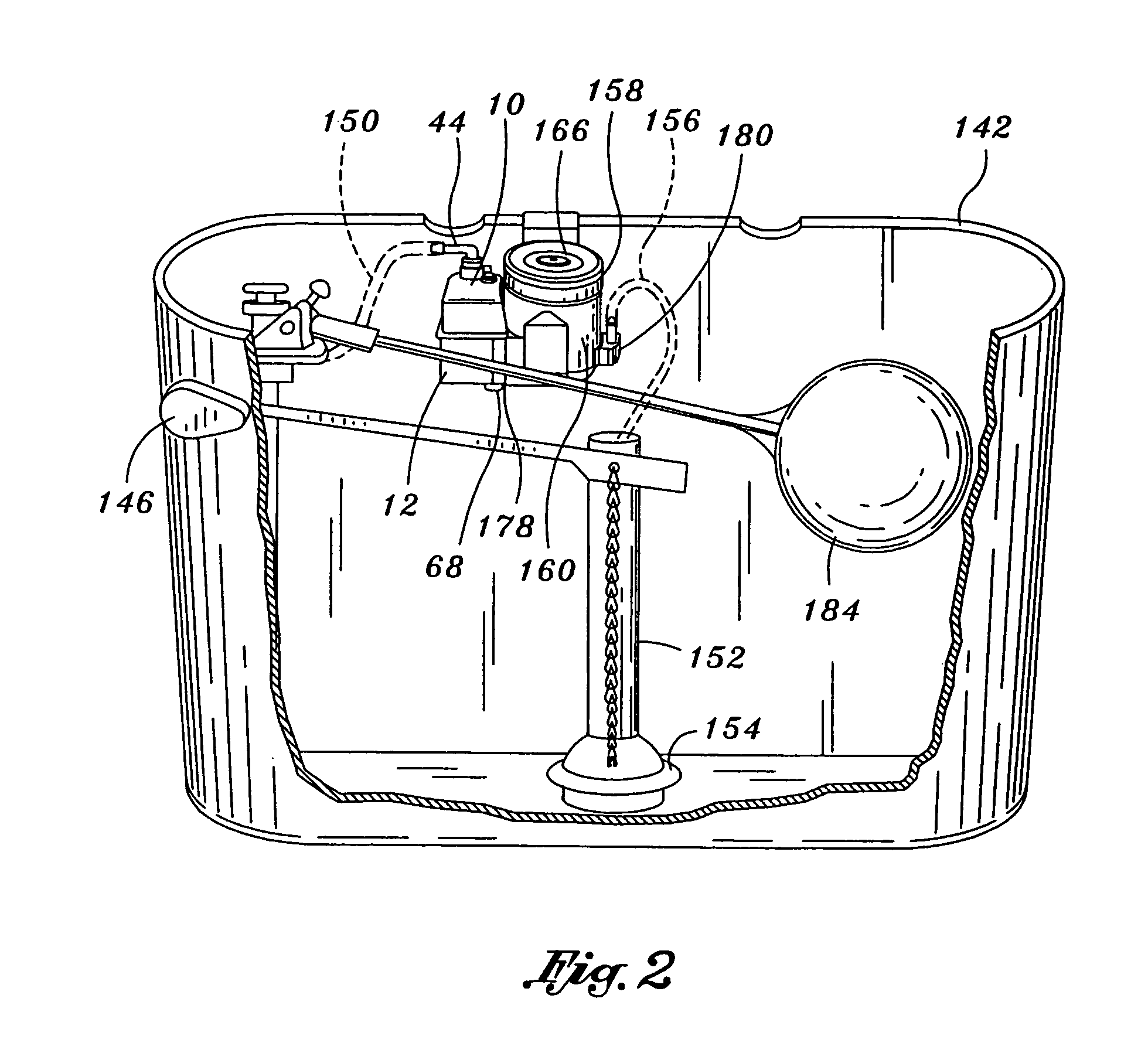 Automatic cleaning assembly for a toilet bowl