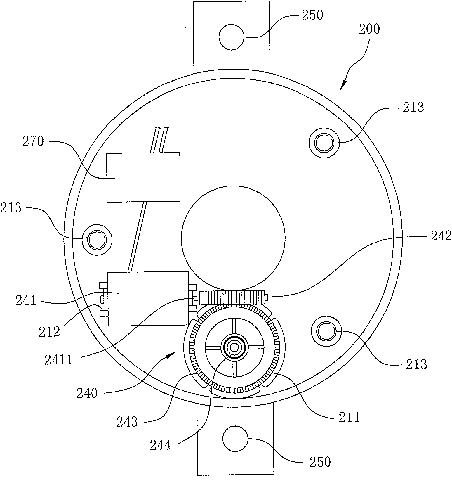 Indicating system of the space length between the left and right vehicle wheel tyres